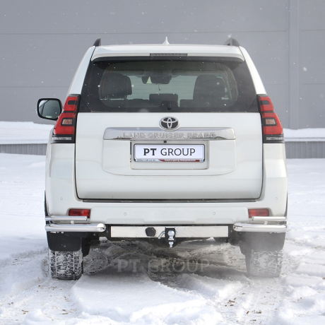 ТСУ /съемный квадрат/ с НЕРЖ накладкой TOYOTA LAND CRUISER Prado 150 2009-/ LC Prado 120 2002-2009/ LEXUS GX 460 2010-2013 купить недорого с доставкой в Пятигорск