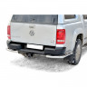 Защита заднего бампера «Уголки двойные» (d63,5) для Volkswagen Amarok (2010-2016)(Окрашенное) купить недорого с доставкой в Пятигорск