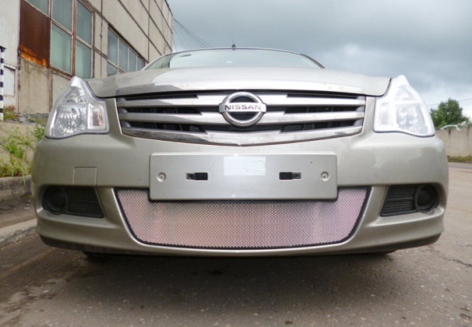 Защита радиатора "Standart" Nissan Almera хром купить недорого с доставкой в Пятигорск