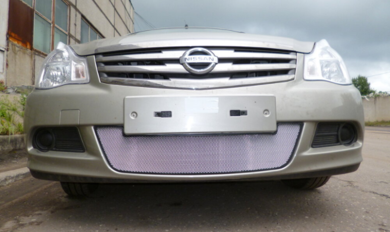 Защита радиатора "Standart" Nissan Almera хром купить недорого с доставкой в Пятигорск