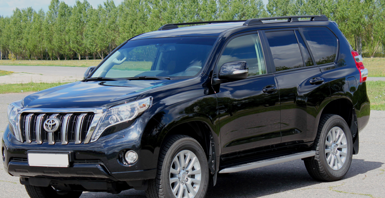 Рейлинги Toyota Land Cruiser Prado 150 (2009-2022) Чёрный купить недорого с доставкой в Пятигорск