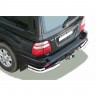 Защита заднего бампера «Уголки двойные» (d76) для Toyota Land Cruiser 100 (1998-2007)(Окрашенное) купить недорого с доставкой в Пятигорск