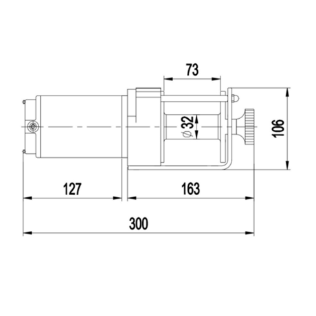 Лебедка для квадроцикла "Master Winch" PM3000, электрическая, 12В купить недорого с доставкой в Пятигорск