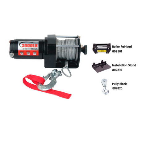 Лебедка для квадроцикла "Master Winch" PM3000, электрическая, 12В купить недорого с доставкой в Пятигорск