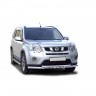 Защита переднего бампера «Труба двойная» (d63,5) для Nissan X-trail (2011-2015)(Окрашенное) купить недорого с доставкой в Пятигорск