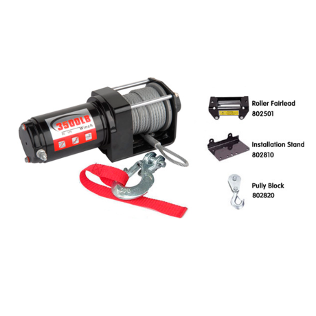 Лебедка для квадроцикла "Master Winch" PM3500, электрическая, 12В купить недорого с доставкой в Пятигорск