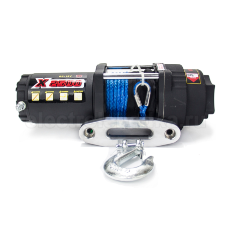 Лебедка для квадроцикла "Master Winch" Х2500S, электрическая, с синтетическим тросом, 12В купить недорого с доставкой в Пятигорск