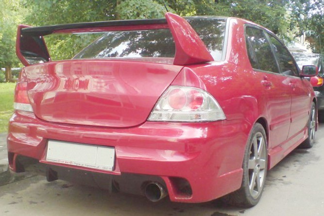 Спойлер высокий стиль "EVO" var №1 для Mitsubishi Lancer IX 2003-2009 купить недорого с доставкой в Пятигорск