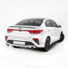 Бампер задний "Kudos" под раздвоенный глушитель для Kia Rio (2017-2020) купить недорого с доставкой в Пятигорск