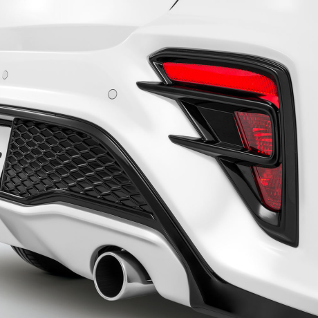 Бампер задний "Kudos" под раздвоенный глушитель для Kia Rio (2017-2020) купить недорого с доставкой в Пятигорск