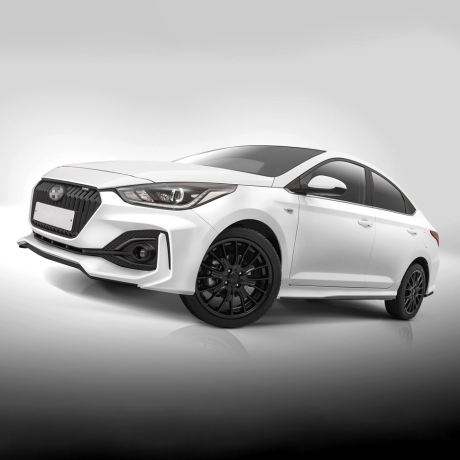 Бампер передний "Quant" для Hyundai Solaris (2017-2020) купить недорого с доставкой в Пятигорск