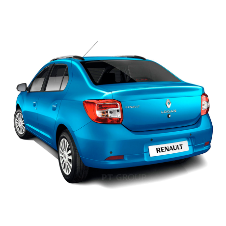 Рейлинги (Серебристый Муар) "Комфорт" Renault Logan (2014-н.в.) купить недорого с доставкой в Пятигорск