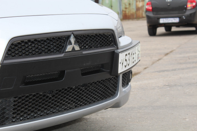 Воздуховоды радиатора в передний бампер (Цельные) var №2 для Mitsubishi Lancer X (2007-2010) купить недорого с доставкой в Пятигорск