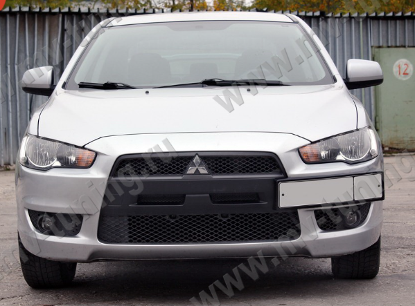 Воздуховоды радиатора в передний бампер (Цельные) var №2 для Mitsubishi Lancer X (2007-2010) купить недорого с доставкой в Пятигорск