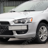 Воздуховоды радиатора в передний бампер (Цельные) var №2 для Mitsubishi Lancer X (2007-2010) купить недорого с доставкой в Пятигорск