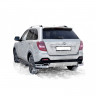Защита заднего бампера «Уголки двойные» (d63,5) для Lifan X60 (2016-н.в.)(Окрашенное) купить недорого с доставкой в Пятигорск