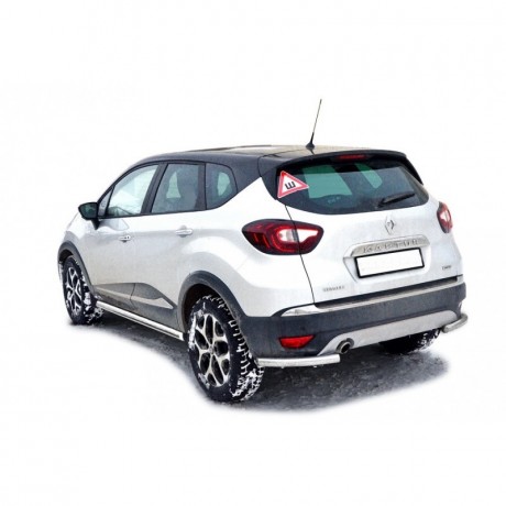 Защита заднего бампера «Уголки» (d51) для Renault Kaptur (2016-н.в.)(Окрашенное) купить недорого с доставкой в Пятигорск