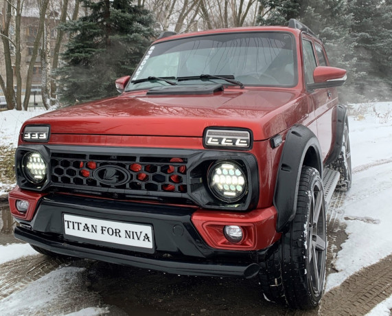 Решетка радиатора "TITAN" для B@3 2121, 21213, 21214, 2131 "L@DA 4x4" (без защитной сетки) RAPTOR купить недорого с доставкой в Пятигорск