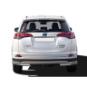 Защита заднего бампера «Уголки двойные» (d51/40) для Toyota RAV4 рестайлинг, (2015-н.в.)(Нерж. Сталь) купить недорого с доставкой в Пятигорск
