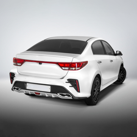 Бампер задний "ROTOR" для Kia Rio (2017-2020) купить недорого с доставкой в Пятигорск
