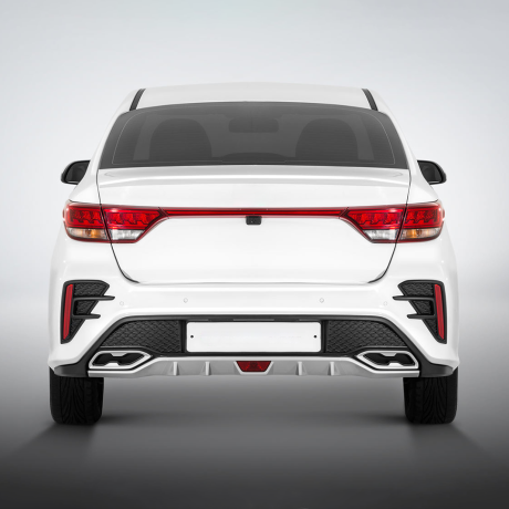 Бампер задний "ROTOR" для Kia Rio (2017-2020) купить недорого с доставкой в Пятигорск