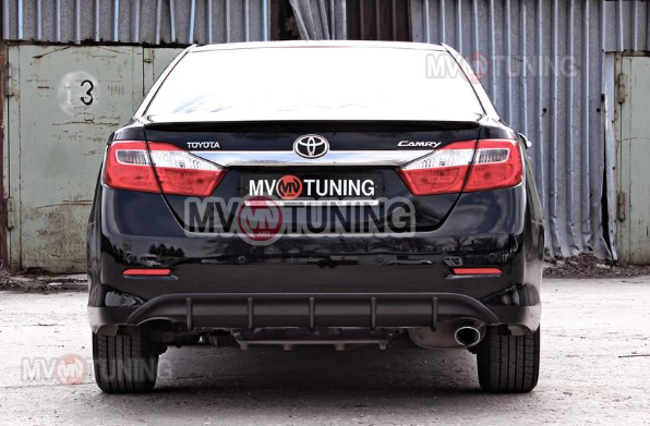 Диффузор заднего бампера var №1 (под окраску) для Toyota Camry XV50 (2012-2014) купить недорого с доставкой в Пятигорск