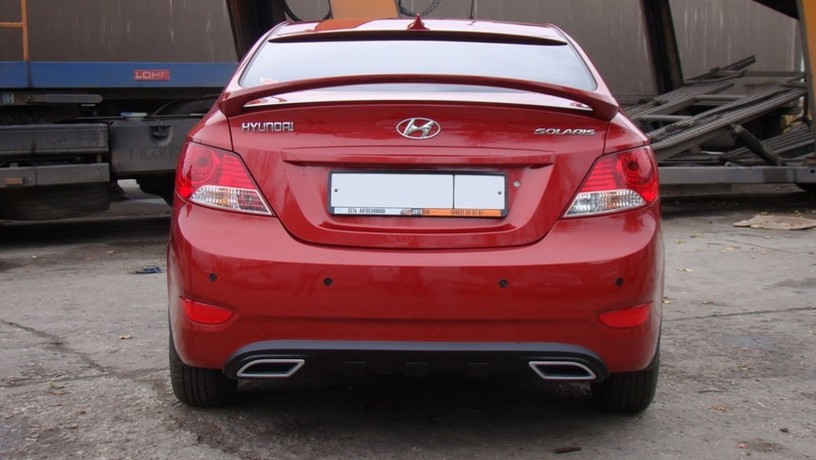 Спойлер высокий для Hyundai Solaris (2010-2016) купить недорого с доставкой в Пятигорск