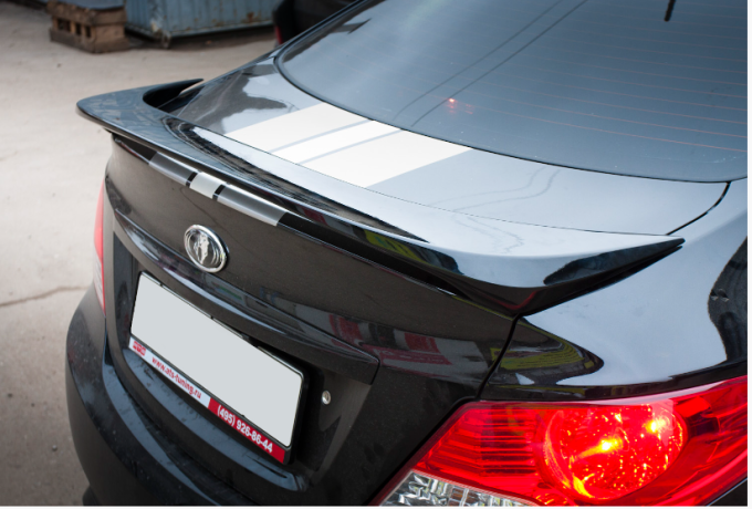 Спойлер высокий для Hyundai Solaris (2010-2016) купить недорого с доставкой в Пятигорск