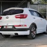 Накладка (юбка) заднего бампера "JSW Style" для KIA Sportage (3rd) (2010-2016) купить недорого с доставкой в Пятигорск