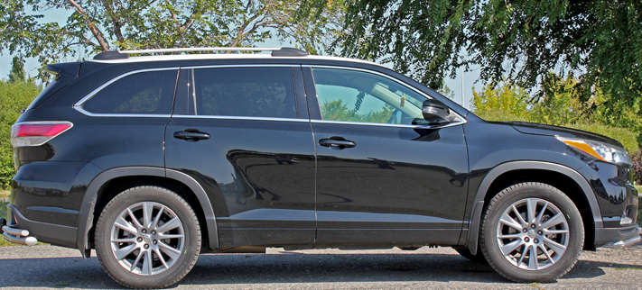Рейлинги для Toyota Highlander (2013-2019) Чёрный купить недорого с доставкой в Пятигорск